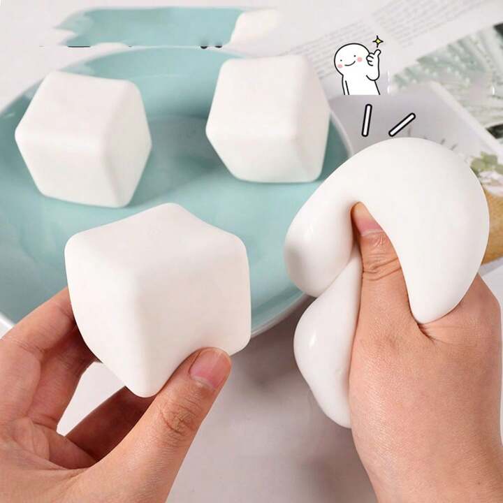 Squishy Tofu Stress Balls | Autism Sensory Toys & Fidget Balls for Stress Relief | Bulk Gifts for Adults & Kids